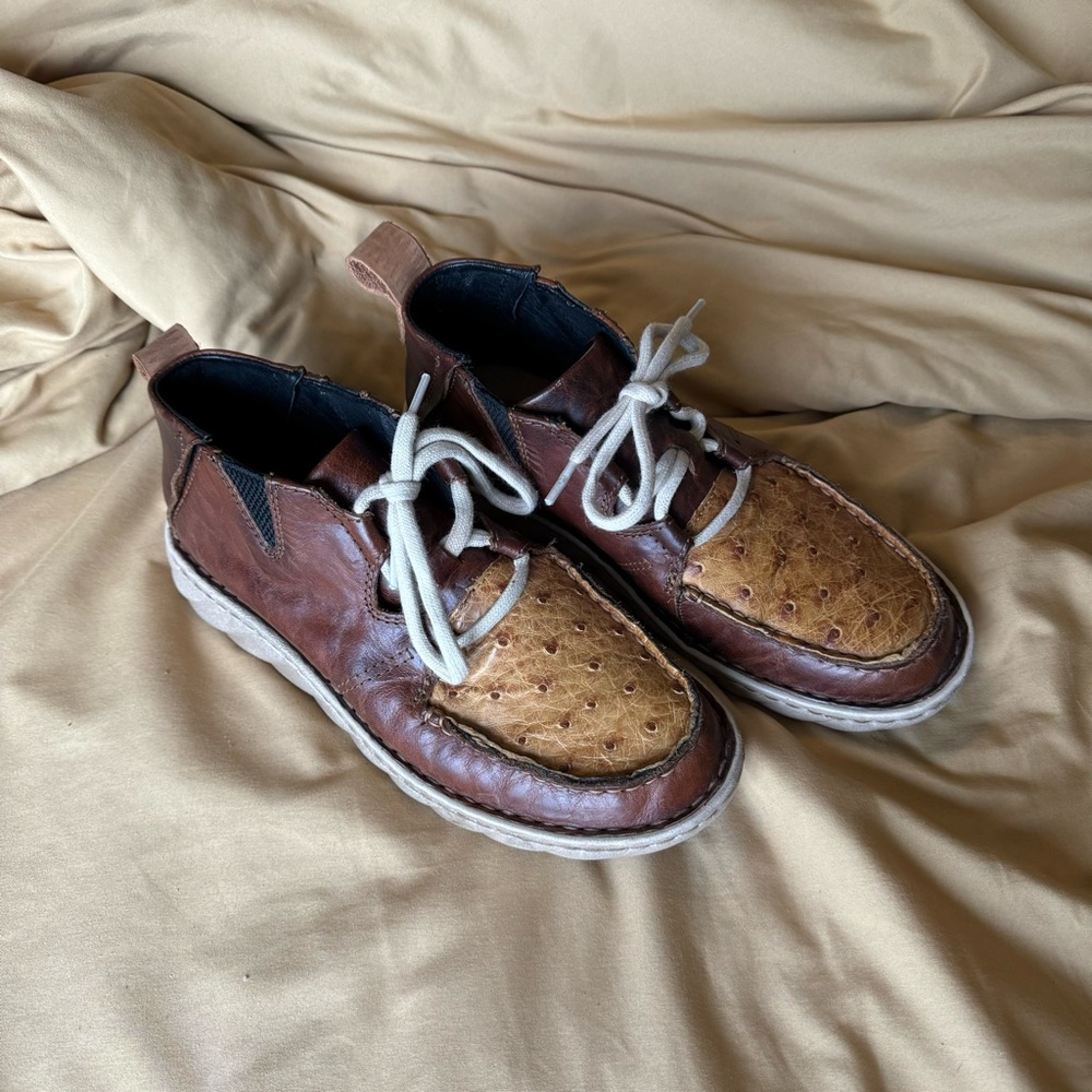 Men’s Tony Lama Ostrich Leather Estancia Shoe